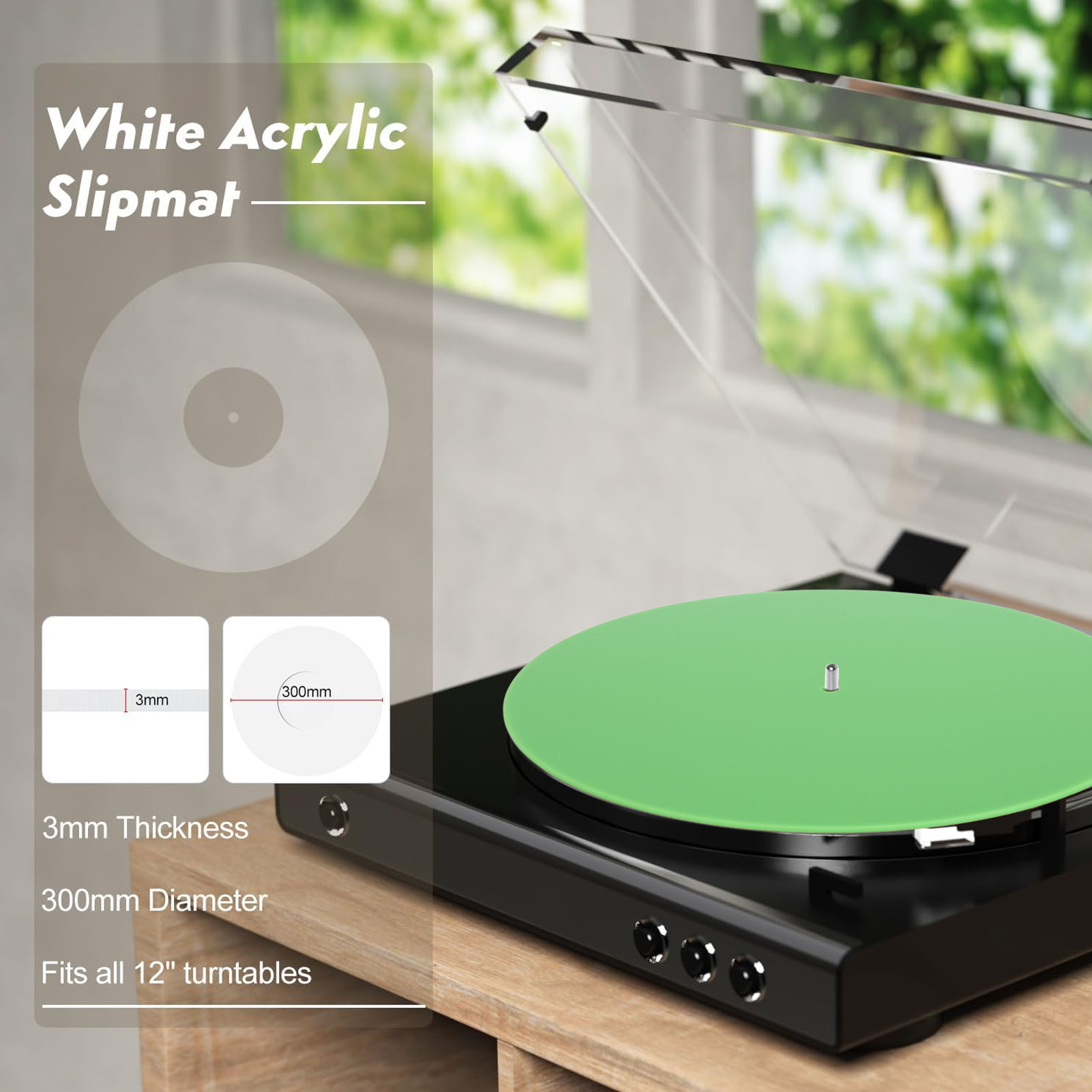 Record Platter Slipmat Acrylic - огляд і ціна Vinyl Record Cleaner