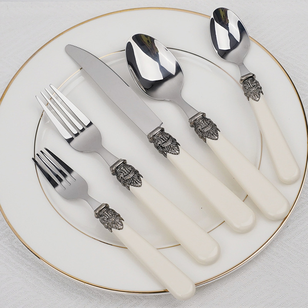 5pcs Vintage Cutlery Set Acryl - огляд і ціна Vintage Collectible Spoons
