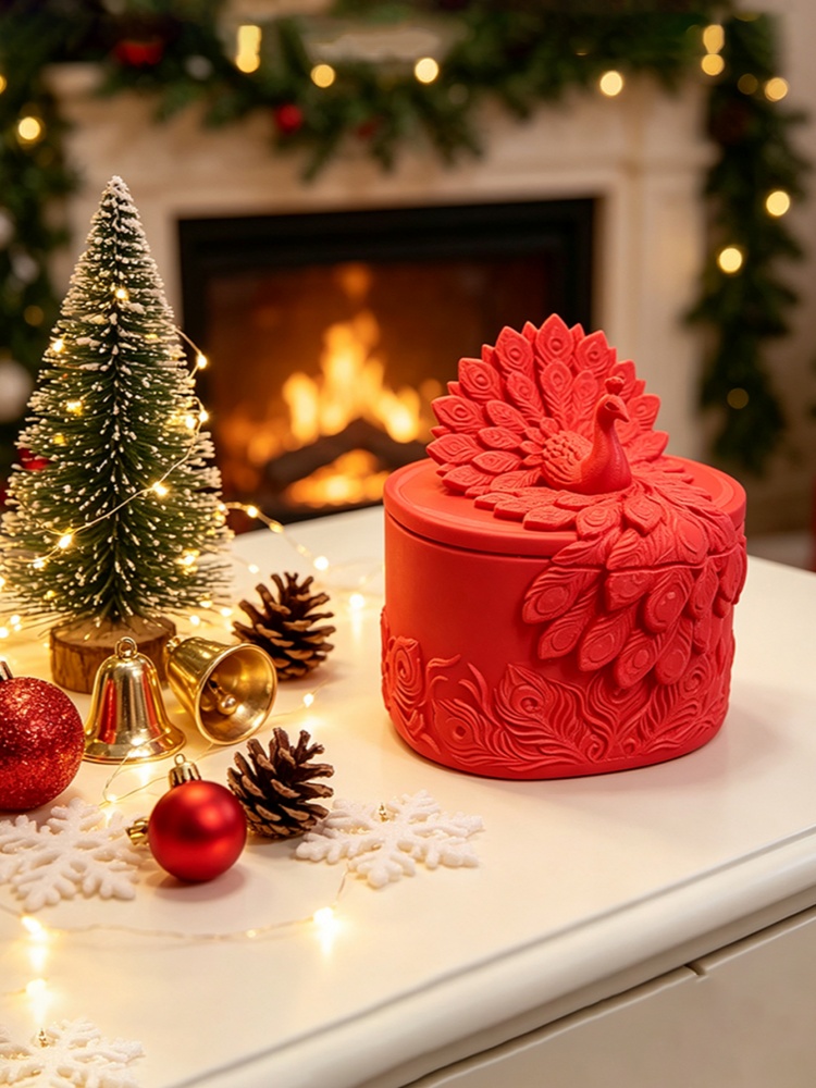 Vintage Ornate Red Peacock Emb - огляд і ціна Vintage Collectibles Store