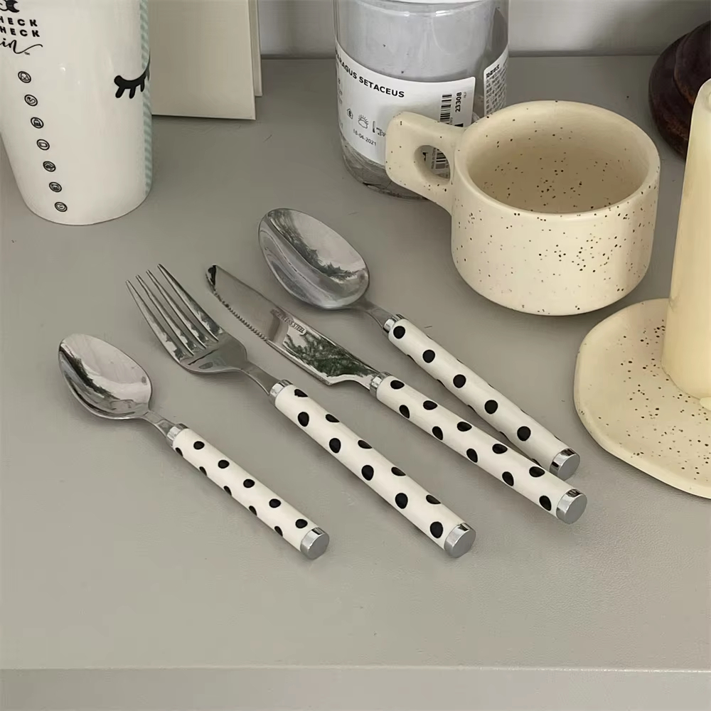 Korean Ins Vintage Polka Dot 3 - огляд і ціна Vintage Collectible Spoons