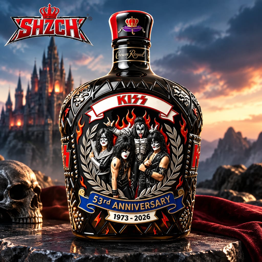 YING-KISS Band Whiskey Decante - огляд і ціна Vintage Collectible Liquor Bottles